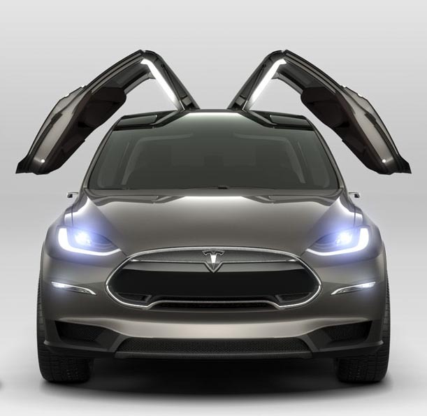 Tesla Model X adopta solutia Falcon Wings pentru usile din spate